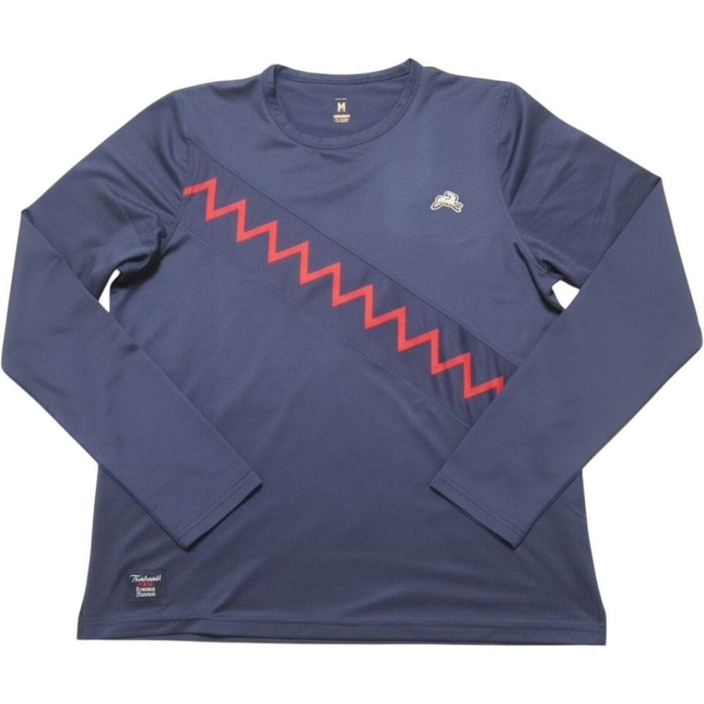 Tracksmith x Rowing Blazers Zig Zag Long Sleeve Running Shirt Womens M (WB612)
